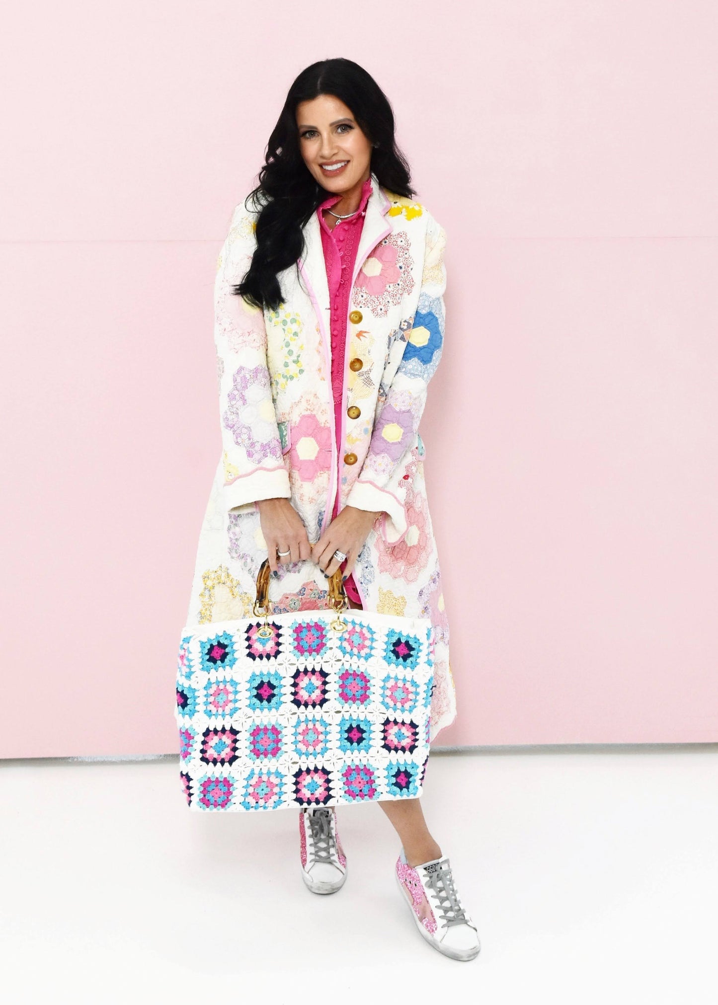 Pastel Flower Garden Trench Coat