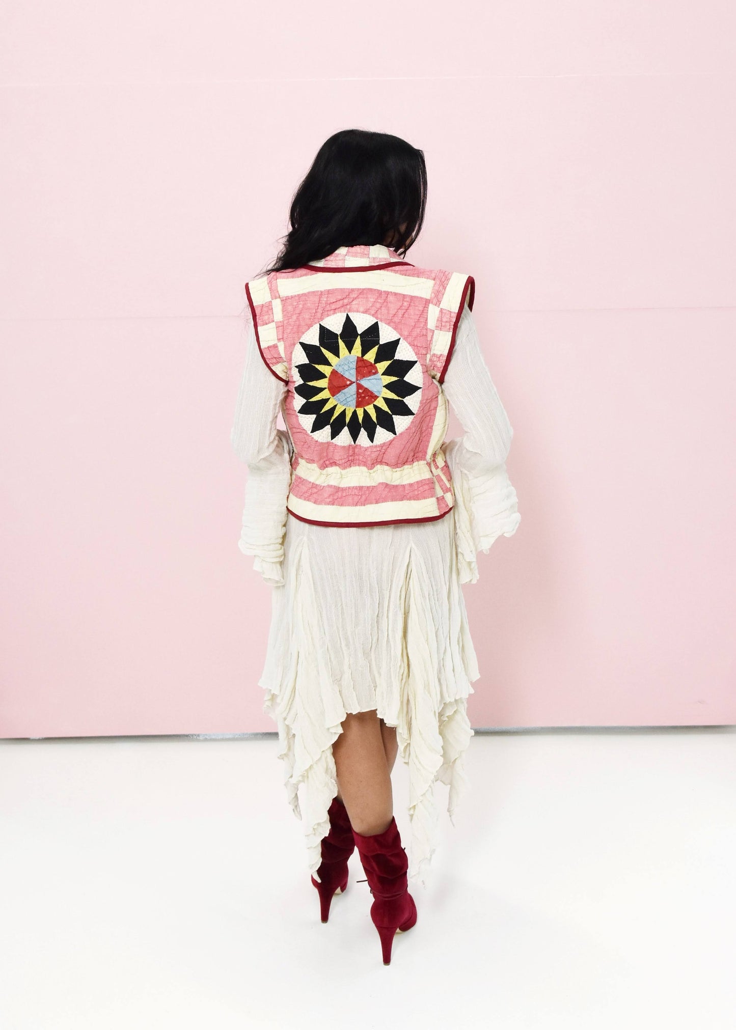 Red Medallion Vest