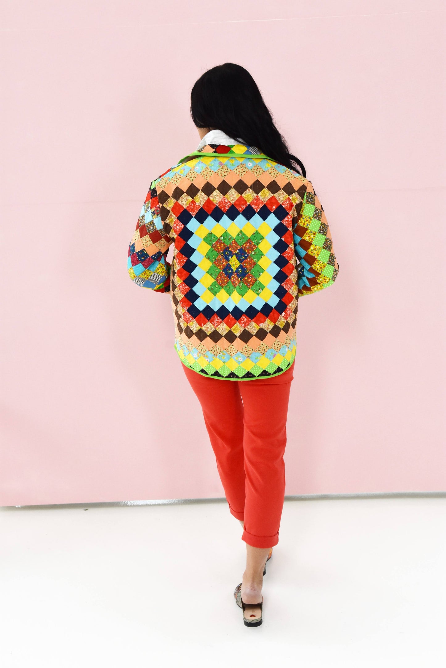 Postage Stamp Shirt Jacket