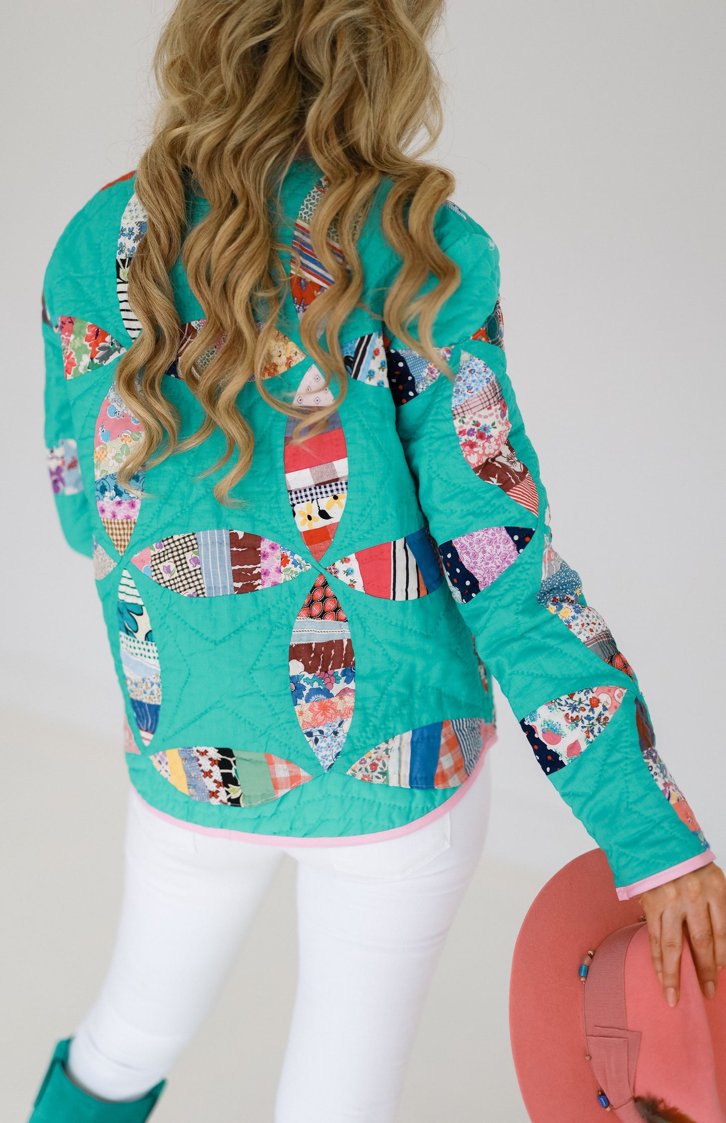 Teal Wedding Ring Shirt Jacket