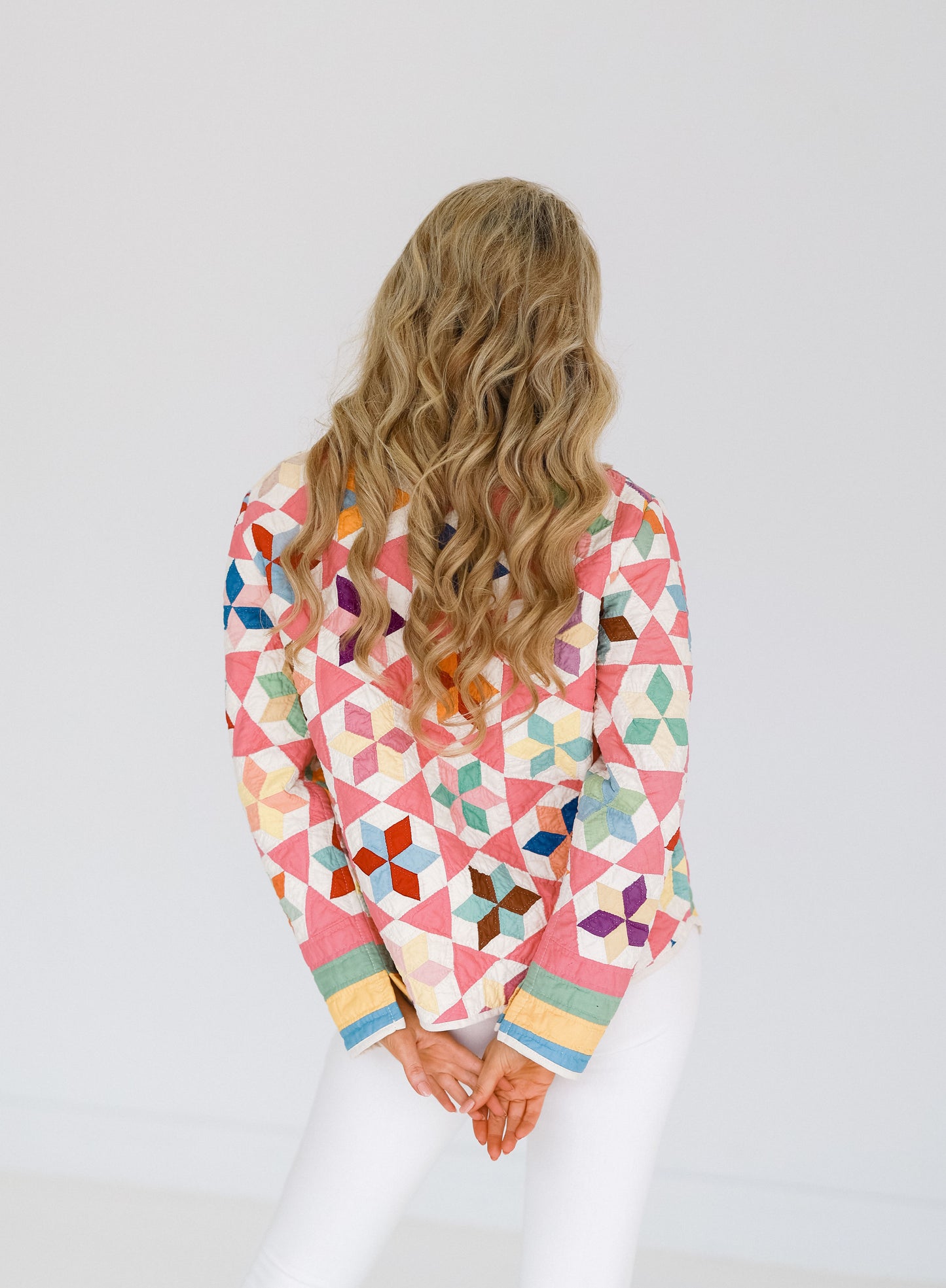 Pink Diamonds Shirt Jacket